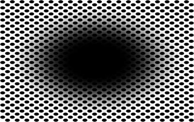 The Eye Pupil Adjusts to Illusorily Expanding Holes